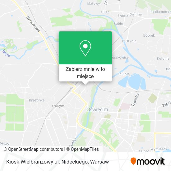 Mapa Kiosk Wielbranżowy ul. Nideckiego