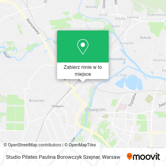 Mapa Studio Pilates Paulina Borowczyk Szejnar