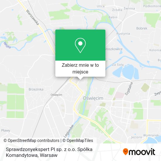 Mapa Sprawdzonyekspert Pl sp. z o.o. Spółka Komandytowa