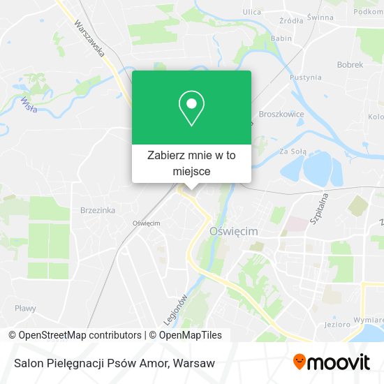 Mapa Salon Pielęgnacji Psów Amor