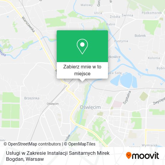 Mapa Usługi w Zakresie Instalacji Sanitarnych Mirek Bogdan