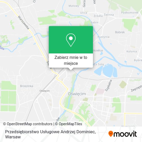 Mapa Przedsiębiorstwo Usługowe Andrzej Dominiec