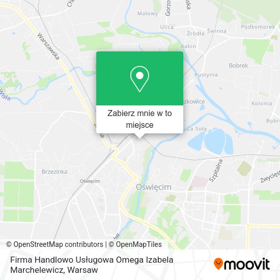 Mapa Firma Handlowo Usługowa Omega Izabela Marchelewicz