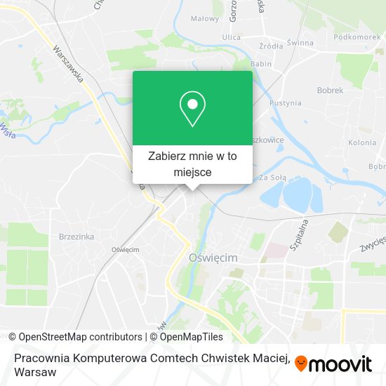 Mapa Pracownia Komputerowa Comtech Chwistek Maciej