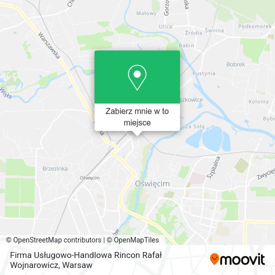 Mapa Firma Usługowo-Handlowa Rincon Rafał Wojnarowicz