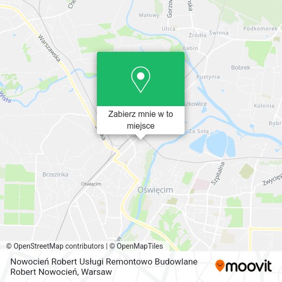 Mapa Nowocień Robert Usługi Remontowo Budowlane Robert Nowocień