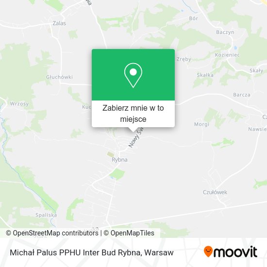 Mapa Michał Palus PPHU Inter Bud Rybna