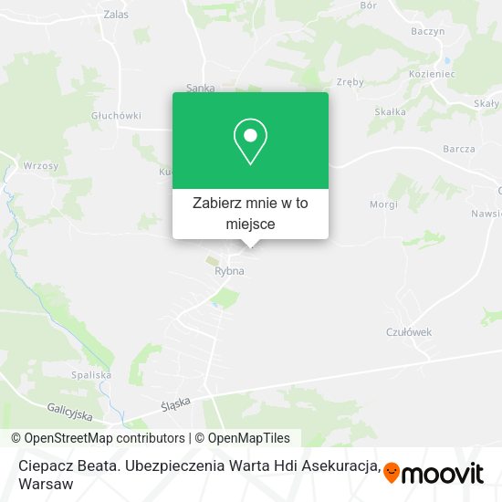 Mapa Ciepacz Beata. Ubezpieczenia Warta Hdi Asekuracja