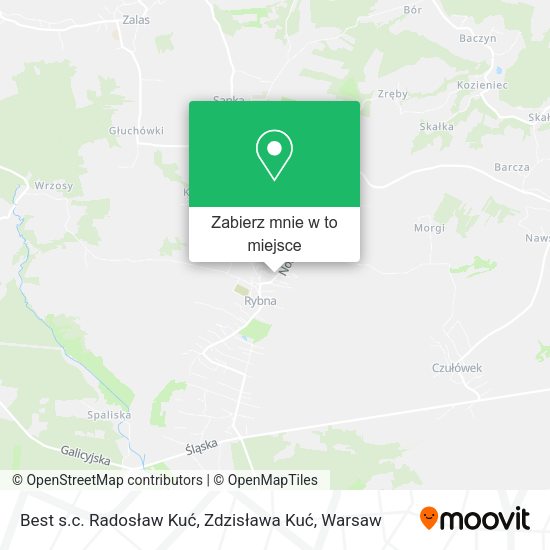 Mapa Best s.c. Radosław Kuć, Zdzisława Kuć