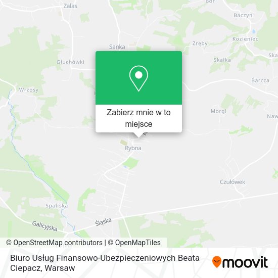 Mapa Biuro Usług Finansowo-Ubezpieczeniowych Beata Ciepacz