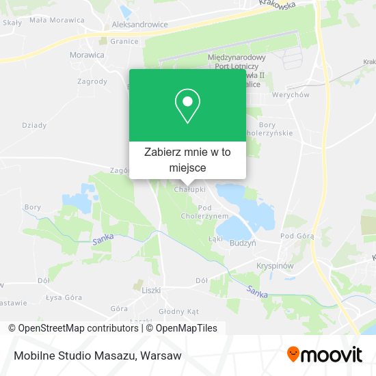 Mapa Mobilne Studio Masazu