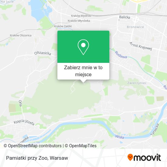 Mapa Pamiatki przy Zoo