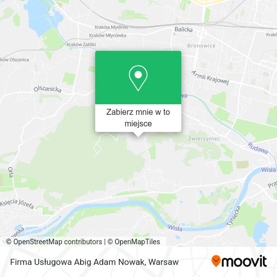 Mapa Firma Usługowa Abig Adam Nowak