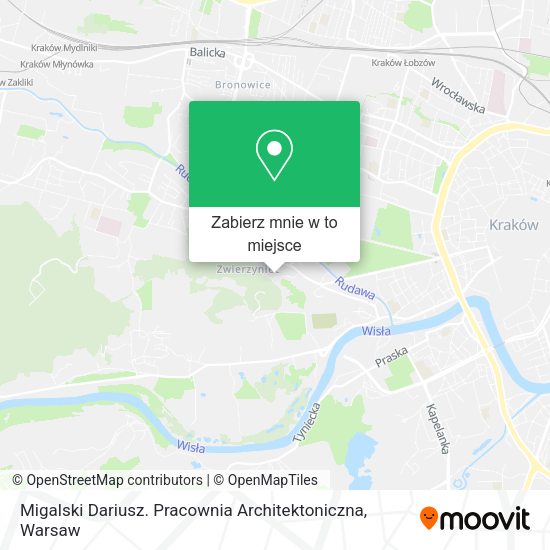 Mapa Migalski Dariusz. Pracownia Architektoniczna