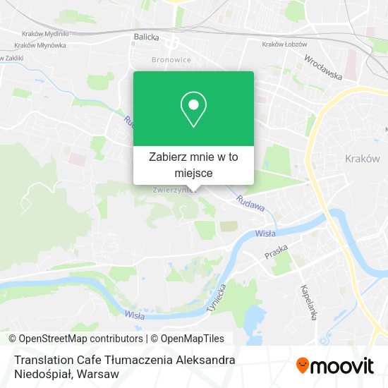 Mapa Translation Cafe Tłumaczenia Aleksandra Niedośpiał