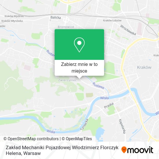 Mapa Zakład Mechaniki Pojazdowej Włodzimierz Florczyk Helena