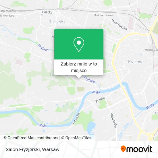 Mapa Salon Fryzjerski