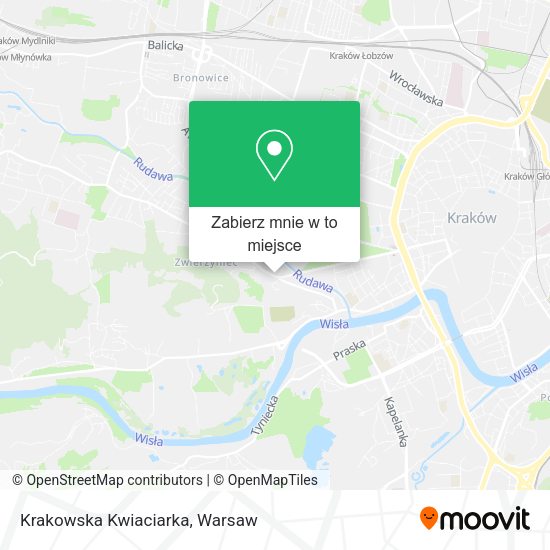 Mapa Krakowska Kwiaciarka