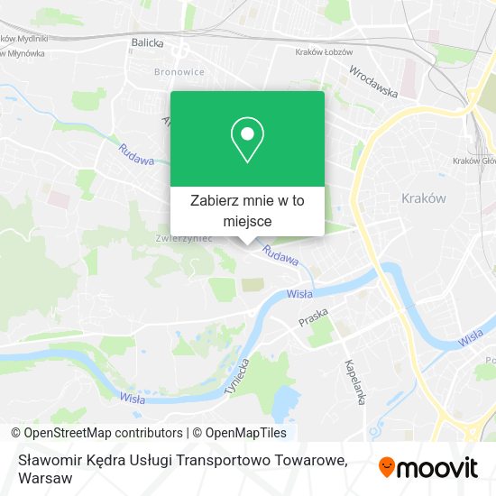 Mapa Sławomir Kędra Usługi Transportowo Towarowe