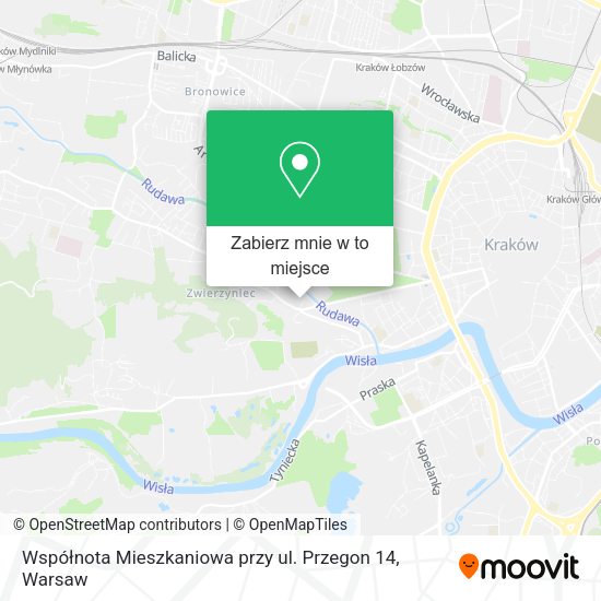 Mapa Współnota Mieszkaniowa przy ul. Przegon 14