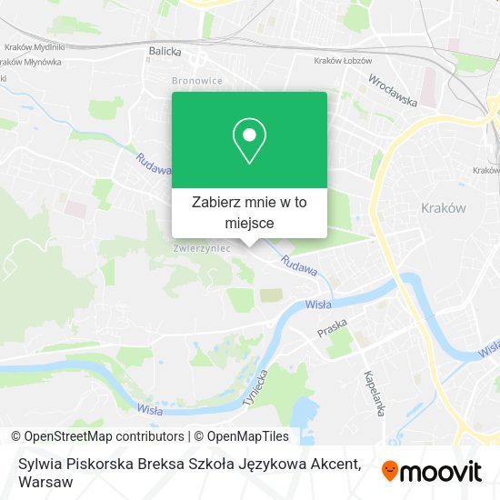 Mapa Sylwia Piskorska Breksa Szkoła Językowa Akcent