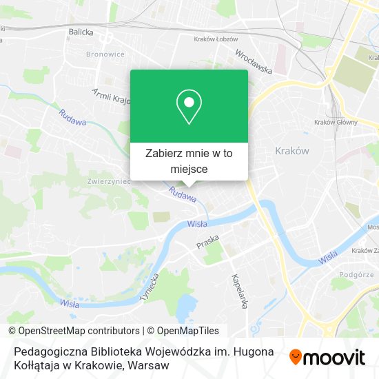 Mapa Pedagogiczna Biblioteka Wojewódzka im. Hugona Kołłątaja w Krakowie