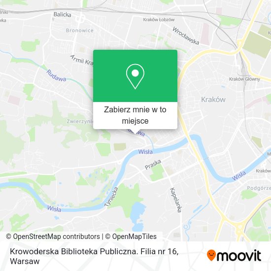 Mapa Krowoderska Biblioteka Publiczna. Filia nr 16