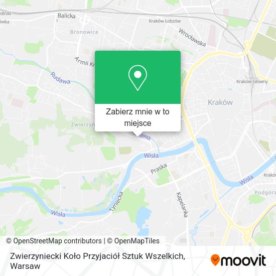 Mapa Zwierzyniecki Koło Przyjaciół Sztuk Wszelkich