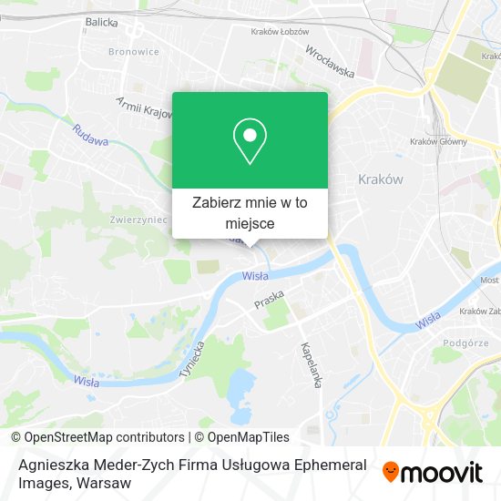 Mapa Agnieszka Meder-Zych Firma Usługowa Ephemeral Images