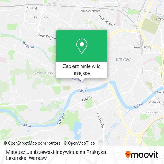 Mapa Mateusz Janiszewski Indywidualna Praktyka Lekarska