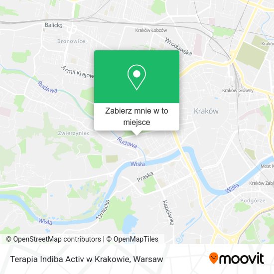 Mapa Terapia Indiba Activ w Krakowie