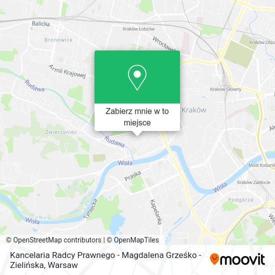 Mapa Kancelaria Radcy Prawnego - Magdalena Grześko - Zielińska