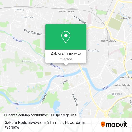 Mapa Szkoła Podstawowa nr 31 im. dr. H. Jordana