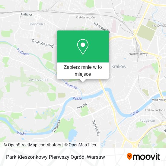 Mapa Park Kieszonkowy Pierwszy Ogród