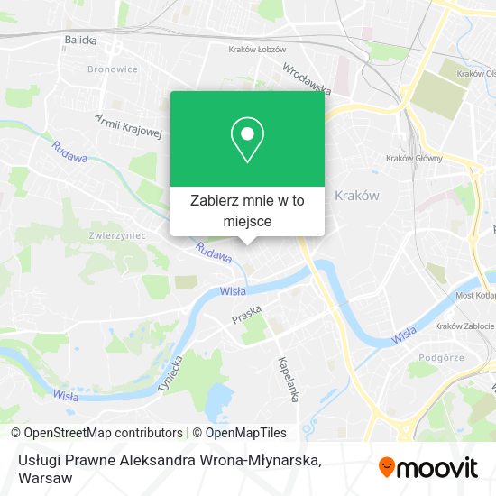 Mapa Usługi Prawne Aleksandra Wrona-Młynarska