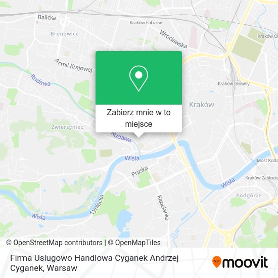 Mapa Firma Uslugowo Handlowa Cyganek Andrzej Cyganek