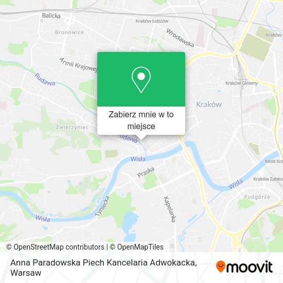 Mapa Anna Paradowska Piech Kancelaria Adwokacka