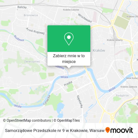 Mapa Samorządowe Przedszkole nr 9 w Krakowie