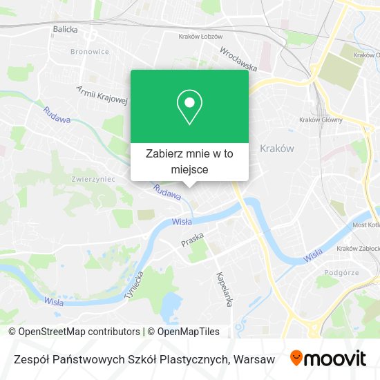 Mapa Zespół Państwowych Szkół Plastycznych