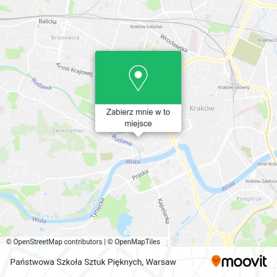 Mapa Państwowa Szkoła Sztuk Pięknych