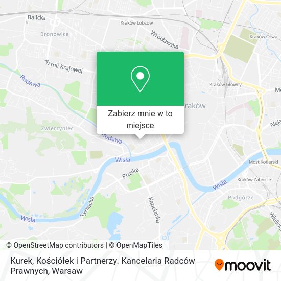 Mapa Kurek, Kościółek i Partnerzy. Kancelaria Radców Prawnych