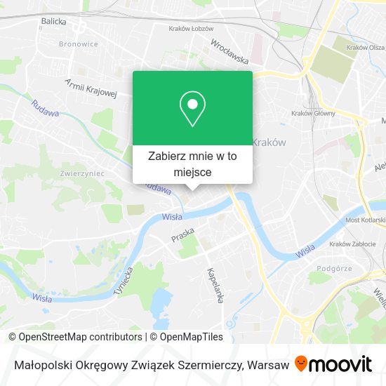 Mapa Małopolski Okręgowy Związek Szermierczy