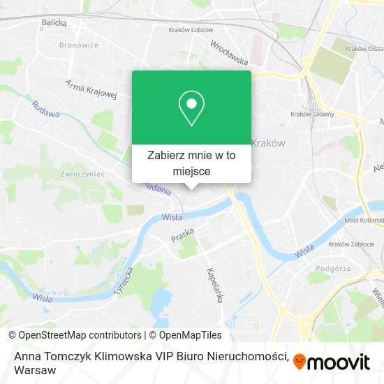 Mapa Anna Tomczyk Klimowska VIP Biuro Nieruchomości