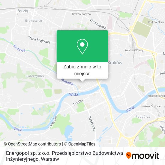 Mapa Energopol sp. z o.o. Przedsiębiorstwo Budownictwa Inżynieryjnego