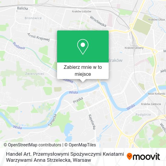 Mapa Handel Art. Przemysłowymi Spożywczymi Kwiatami Warzywami Anna Strzelecka