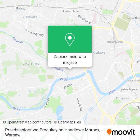 Mapa Przedsiebiorstwo Produkcyjno Handlowe Marpex