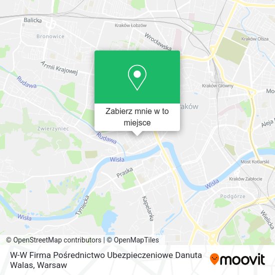 Mapa W-W Firma Pośrednictwo Ubezpieczeniowe Danuta Walas