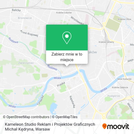 Mapa Kameleon Studio Reklam i Projektów Graficznych Michał Kędryna