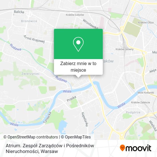 Mapa Atrium. Zespół Zarządców i Pośredników Nieruchomości