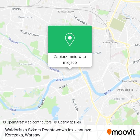 Mapa Waldorfska Szkoła Podstawowa im. Janusza Korczaka